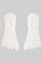 Sheer No Show Toe Socks