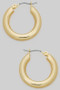 Almost An Inch Wide Brass Hoops