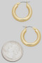 Almost An Inch Wide Brass Hoops