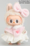 Furry Vest And Skirt Labubu Outfit With Bow