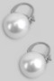Pearl Hinged Huggie Earrings