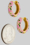 Flower Lacquered Hoops