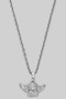 Stainless Steel Gold Dipped Cherub Necklace