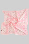 Silky Cherry And Paisley Print Square Scarf