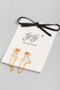 18K Gold Dipped Looped Chain Stone Earrings