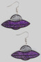 Glittery Ufo Drop Earrings