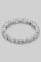 Alternating Cz And Ab Stone Brass Ring