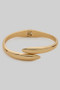Spring Hinged Pointed End Cuff Bracelet