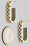 Rollie Watch Band Oval Hoop Earrings