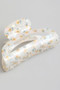 Marbled Acrylic Yellow Flower Hair Clip