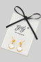 18K Gold Dipped Pearly Shell Drop Earrings