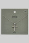 Sparkling Cz Pave Cross Pendant Necklace