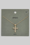 Sparkling Cz Pave Cross Pendant Necklace