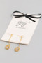 18K Gold Dipped Cz Pave Drop Earrings