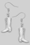 18K Gold Dipped Cowboy Boot Drop Earrings