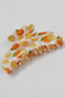 Marbled Acrylic Orange Print Hair Clip