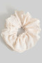 Oversized Gingham Hair Scrunchie
