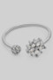Open Ring With Cz Star And Ball