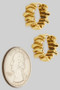 Cute Squiggle Textured Hoops