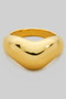 Chunky Wavy Brass Ring