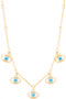 Evil Eye Charm Chain Necklace