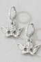 Cherub Angel Charm Huggie Earrings