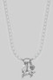 Pearl Necklace With Rose And Horse Pendant
