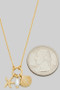 Shell Pearl And Starfish Charm Necklace