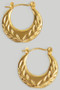 Stainless Steel Leafy Pressed Hoops