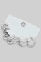 Three Pair Wave Hoop Earring Set