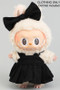 Pleated Dress With Matching Bow Labubu Outfit Only