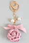 Flower Bow And Pearl Bag Charm Keychain