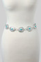 Concho Western Turquoise Stone Chain Belt