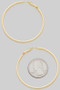 Flat Two Inch Brass Hoops