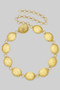 Western Squash Link Chain Belt With Ripples