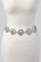 Western Cross Link Chain Belt With Stones