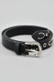 Studded Thin Faux Leather Belt