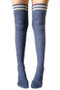 Stripe Pattern Knee High Socks