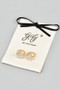 Lavish Cz Clover 18K Gold Dipped Huggies