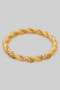 Brass Twist Ring With Cz Pave - #GR5253
