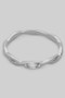 Twisted Brass Ring With Cz Stone