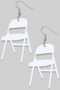 Acrylic Chair Dangle Earrings 