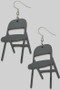 Acrylic Chair Dangle Earrings 