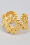 Sunflower Cutout Brass Ring