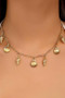 Clam And Horn Shell Charm Chain Necklace