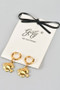 18K Gold Dipped Fish Charm Huggies - #KE27175