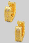 Lavish Decorative Square Hoops With Cz Clovers