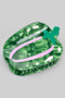 Marbled Acrylic Green Pepper Hair Clip