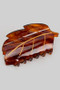 Acrylic Brown Leaf Hair Clip