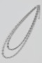 Stainless Layered Mariner Link Chain Necklace